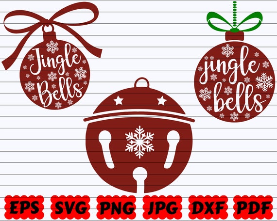 Christmas Jingle Bells Clipart Vector, Set Of Jingle Bell