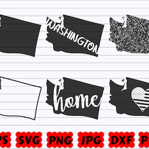 Washington State SVG | Washington SVG | Washington Svg File | Washington Cut File | Washington Silhouette | Washington Clipart| US State Svg