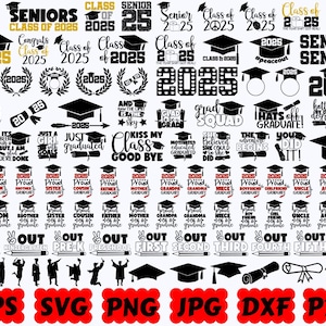 Graduation SVG Bundle | 2025 Graduation SVG | Graduation SVG | Graduate Svg | Class of 2025 Svg | Senior Svg | Proud of the Graduate Svg