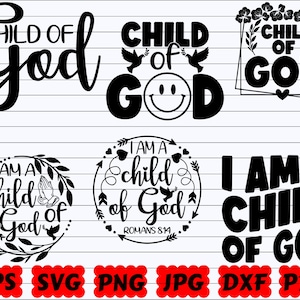 Child Of God SVG | I Am A Child Of God SVG | God SVG | Religious Svg | Christian Svg | Jesus Svg | Faith Svg | Bible Svg | Scripture Svg
