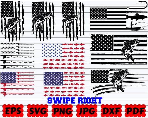 Fishing Flag SVG | USA Fishing Flag SVG | American Flag Svg | Fishing Usa  Flag Svg | Fishing Cut Files | Usa Flag Svg | Flag Svg | Fishing