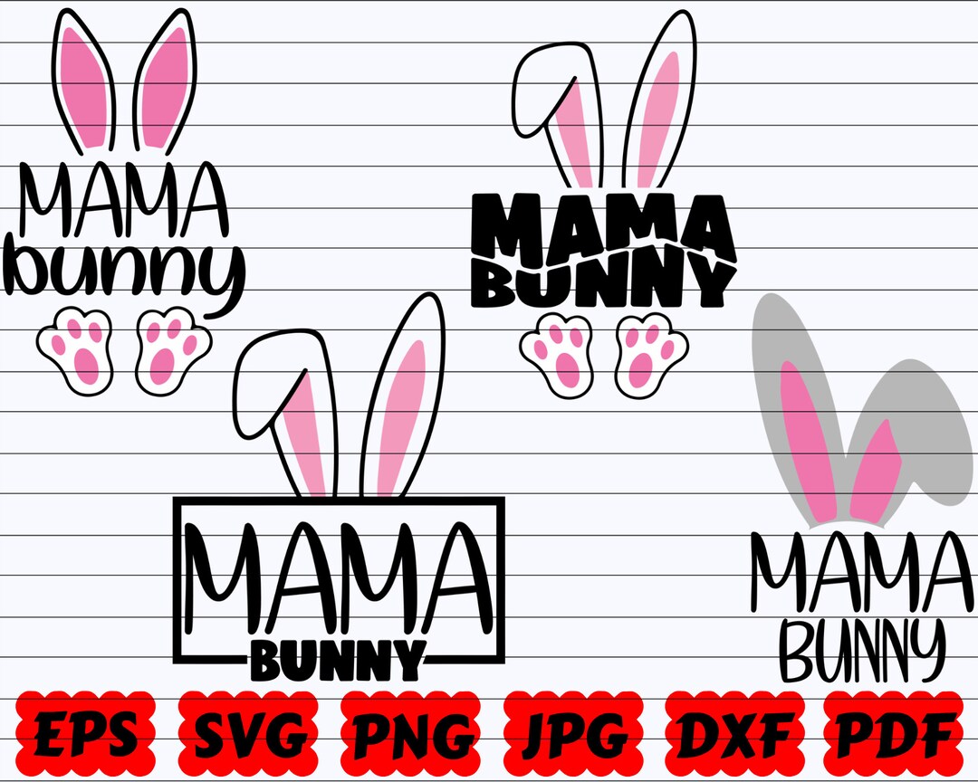 Mama Bunny SVG | Mommy Bunny SVG | Mom Bunny SVG | Mama Easter Svg ...