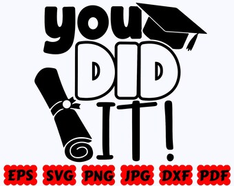 You Did It SVG - Etsy