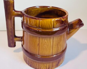 Vintage Ceramic Barrel pitcher