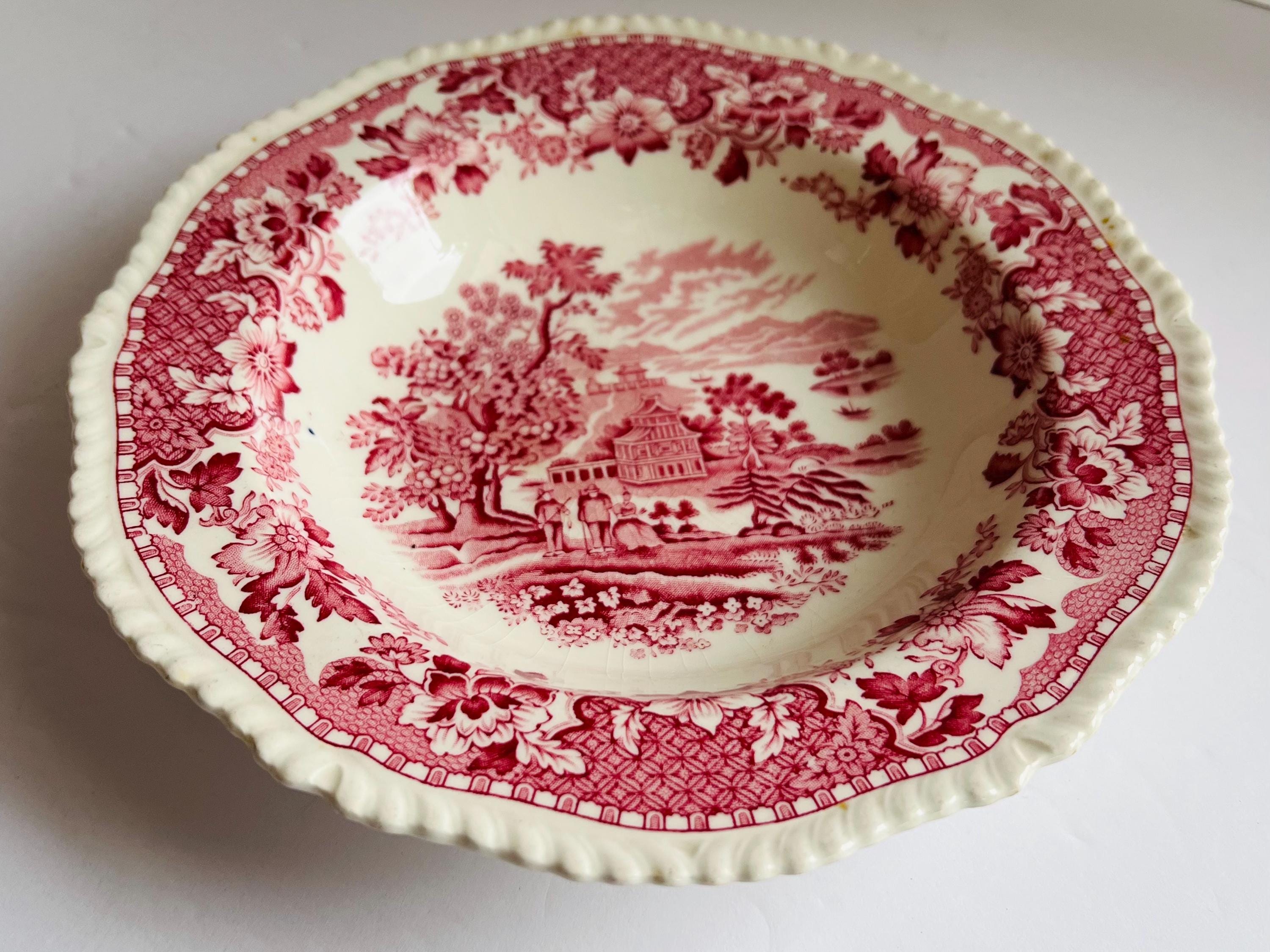 Woods Burslem Red Seaforth - Etsy