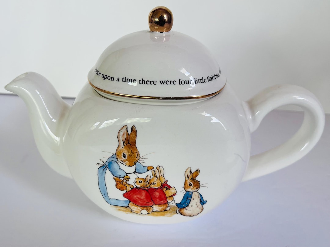 Vintage 1997 Beatrix Potter Peter Rabbit Teleflora Ceramic Teapot - Etsy