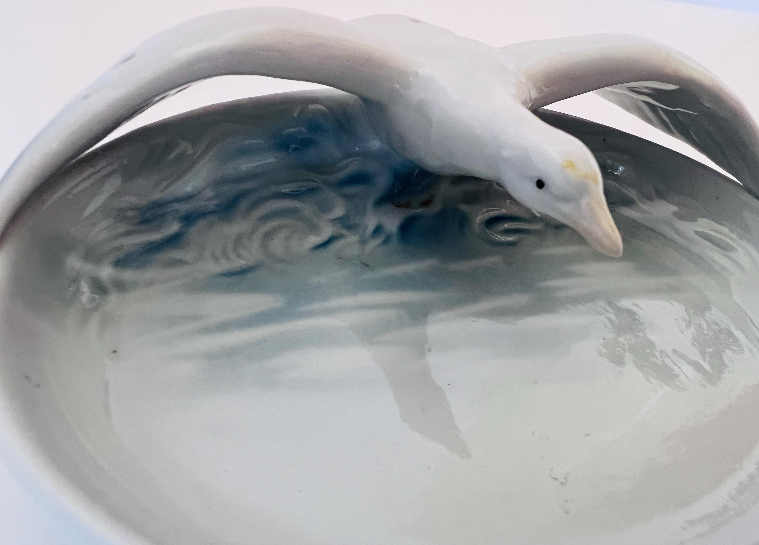 Vintage porcelain seagull trinket dish Rosenthal Germany