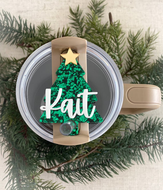 Custom Stanley Cup Accessories: Christmas Stanley Tumbler Name Tag