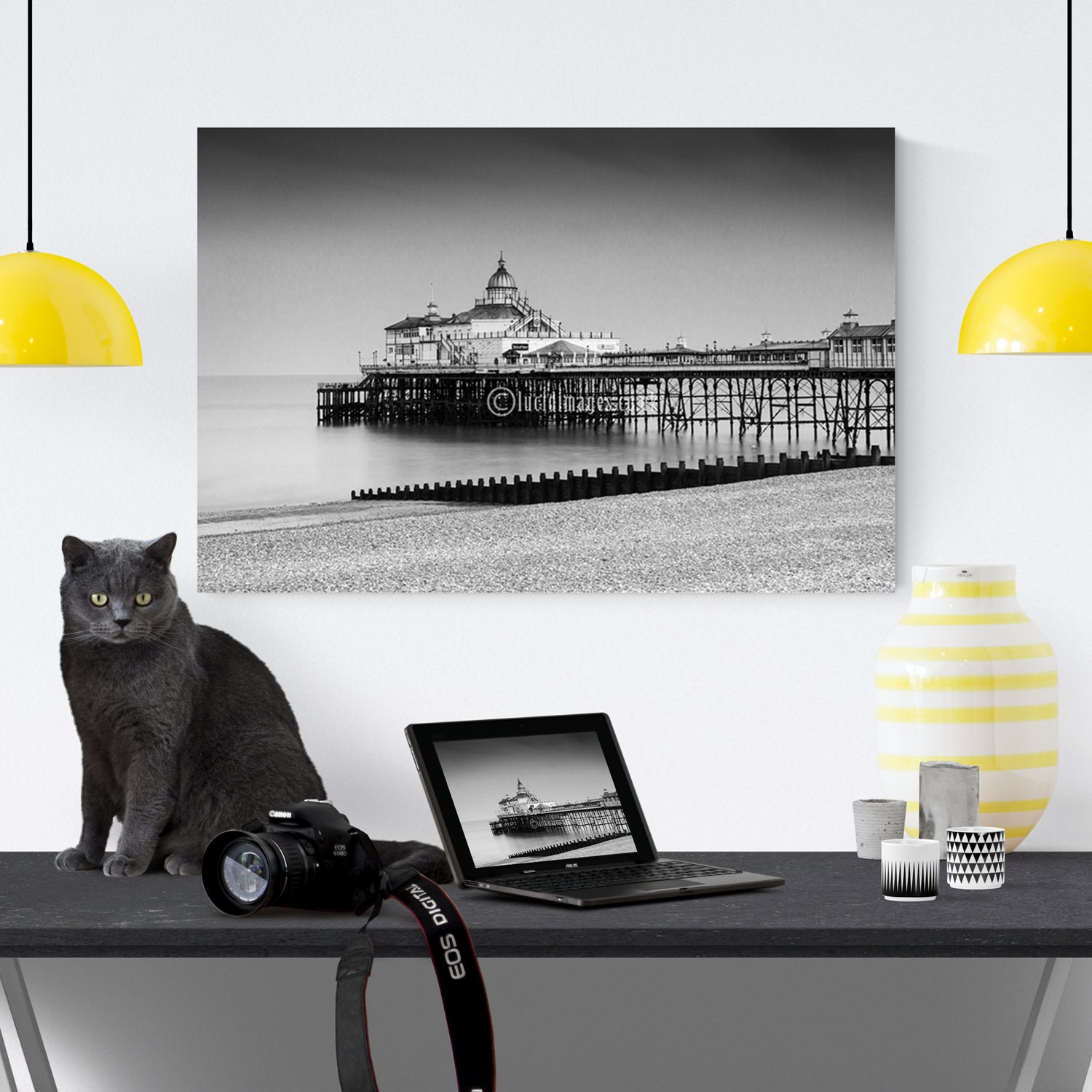 Eastbourne pier on canvas Etsy