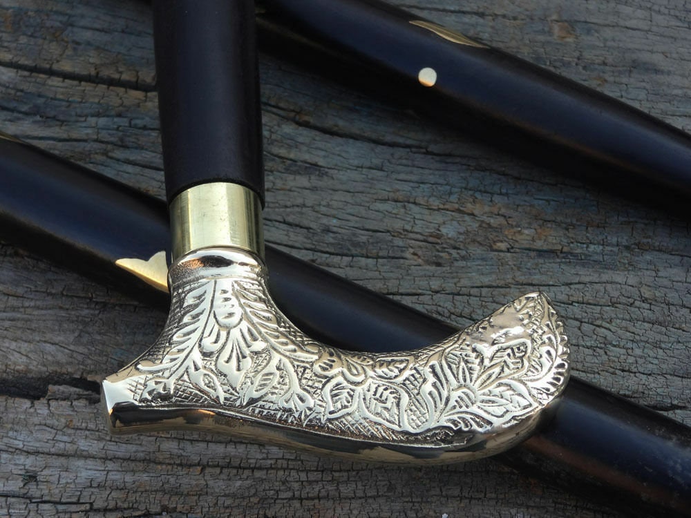Best Quality Victorian Handle Brass Canes Hiking Gift New Etsy