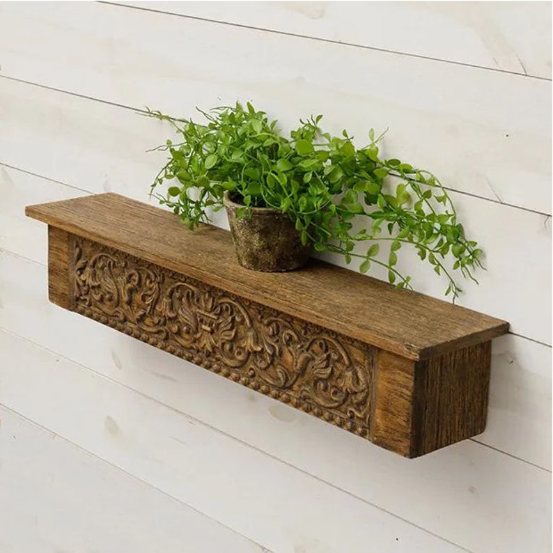 New Wall Decor Wall Shelves Wall Bracket Wood Wood Carving Etsy