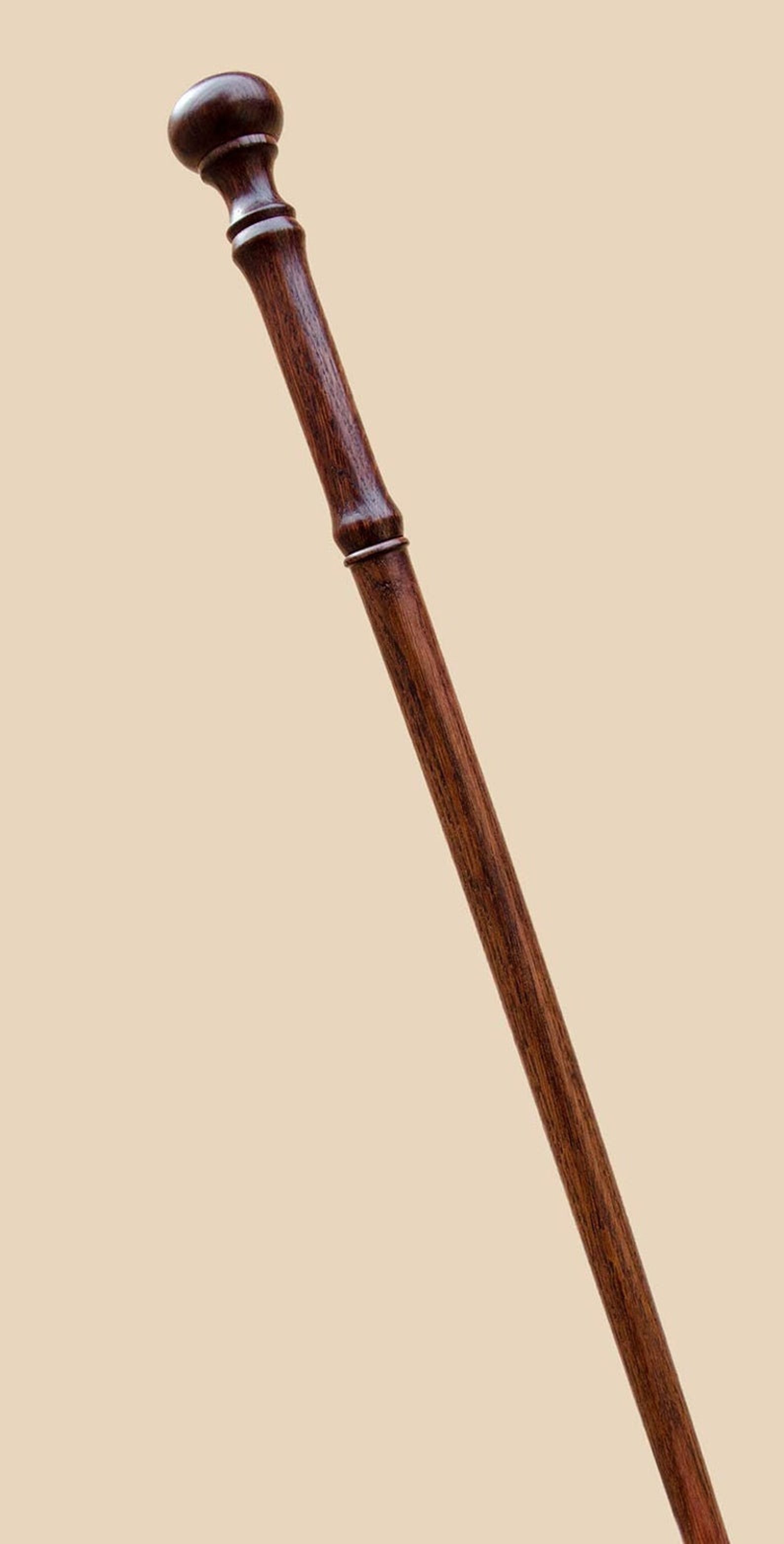 Handmade Vintage Look Long Knob Cane Carved Wooden Handle Wood Etsy