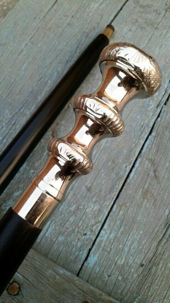 Handmade Best Quality Spiral Victorian Handle Brass Wooden - Etsy