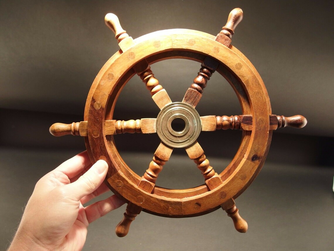 12'' handcrafted Helm wall Decor Pirate Ship's Etsy