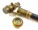 Working Compass On Top Nautical Spy Telescope  Steampunk Walking Cane Brass Handle Victorian Wooden Walking Stick-New Designe Gift 