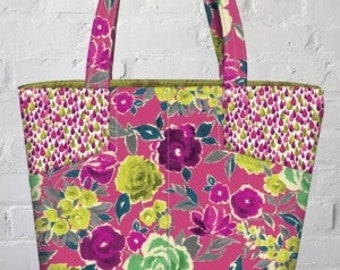 The Margo Bag Sewing Pattern by Lazy Girl Designs (Works with Bag-E-Bottom #505, Size F)