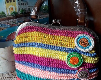Crocheted handbag