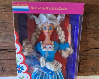 Vintage 1993 Dutch Barbie, Special Edition, Dolls of the World Collection  Mattel NIB NRFB Fashion Dolls Collectibles Toys and Games 