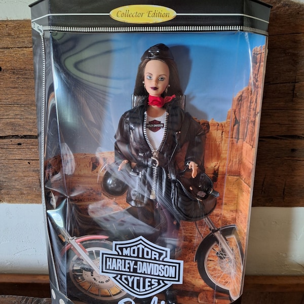 Vintage 1998 Harley-Davidson Barbie Doll, #3 of Series Collection; #22256; New in Box, NRFB; Fashion Dolls; Motorcycles; Collectibles