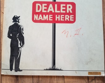 Vintage Martin Senour Paints Dealer Advertising Sign; Business Ads