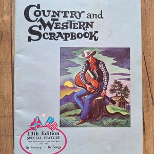 Vintage 1965 13th Edition  of Country and Western Scrapbook with Civil War Special Feature