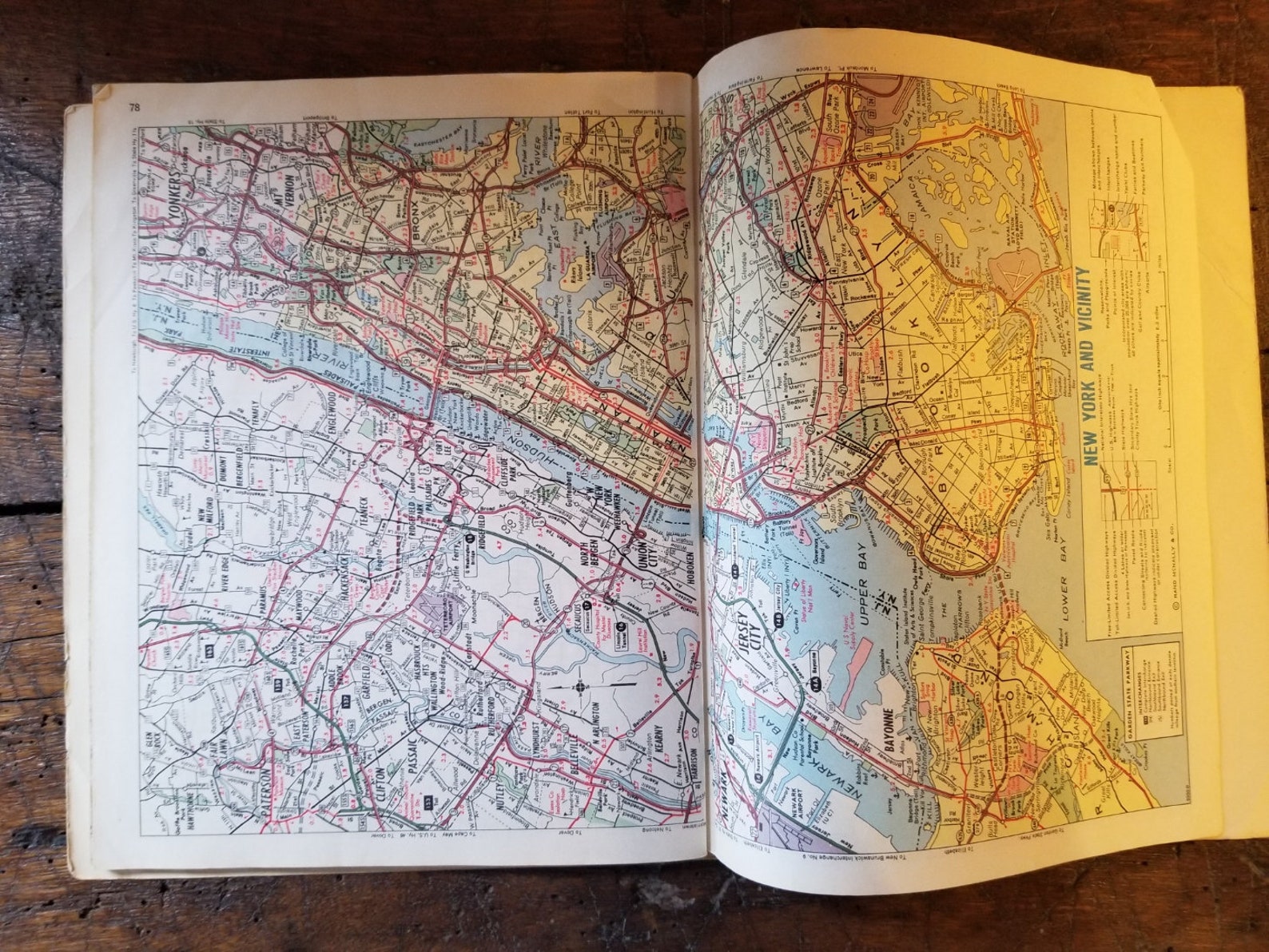 Vintage 1964 Rand McNally Road Atlas & Travel Guide US Canada Etsy