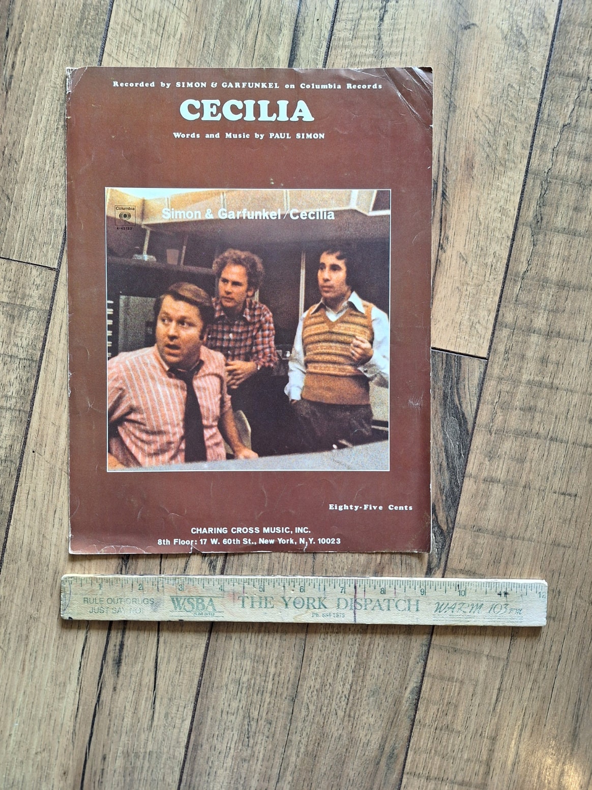 Vintage 1970s Simon and Garfunkel cecilia Sheet Music With Words Paul ...