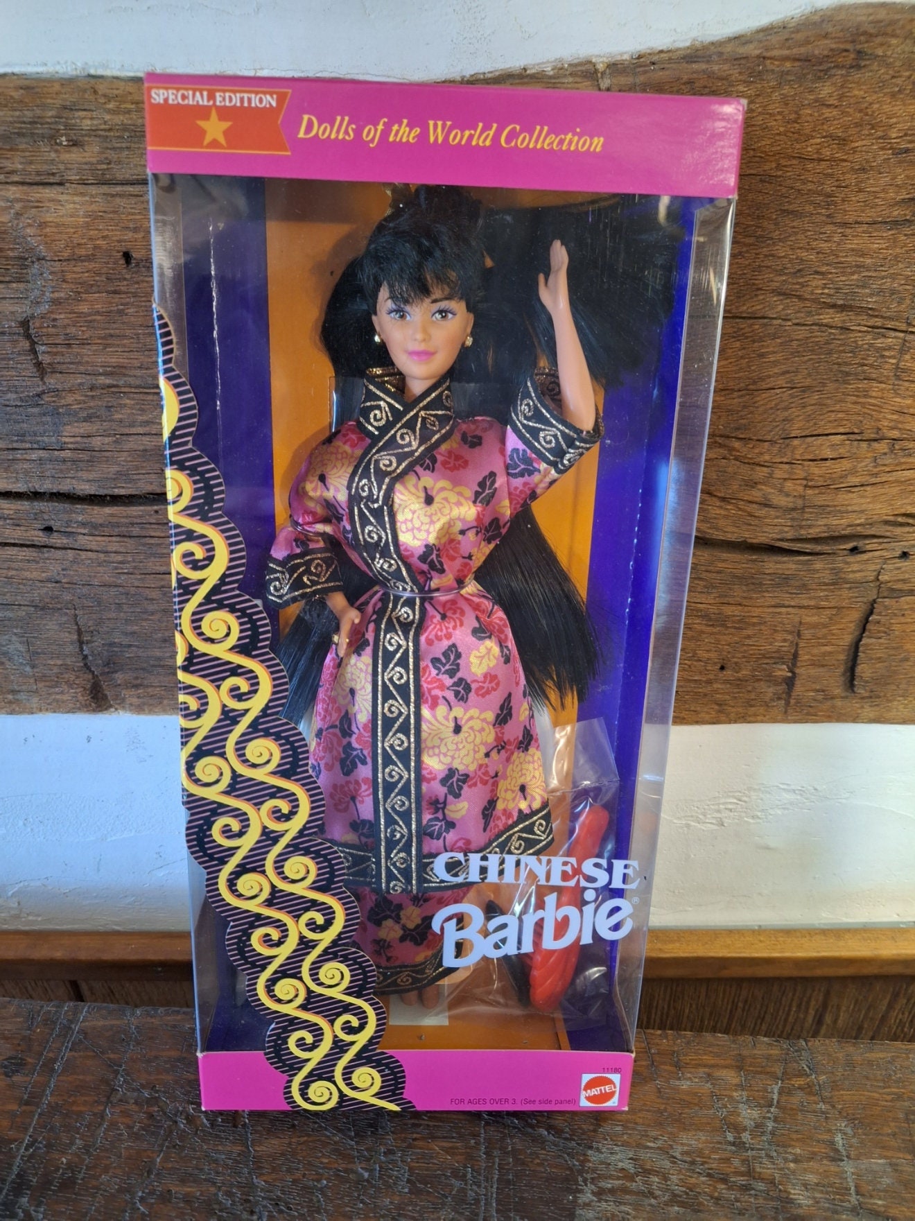 Vintage 1993 Chinese Barbie, Dolls of the World Collection; Mattel