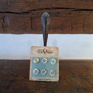 Vintage 1926 B. Blumenthal & Co. La Mode Mother of Pearl Buttons on Original Art Deco Card