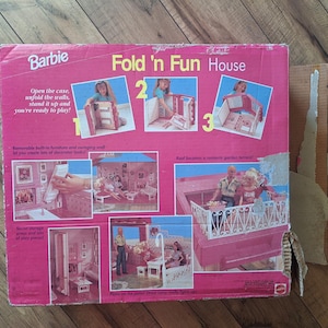 Coffret De Voyage Barbie Mattel 1996 – Set Portable Pliable Avec Accessoires