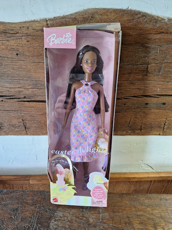 Barbie Collectibles 2003 非売品 未開封 シルクストーン 2003 Easter Delights African American Barbie Doll, #B1804; New in