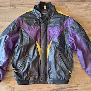 Vintage 1990s CKX Mens Winter Insulated Leather Snowmobile Machine Bomber Jacket Size XXL-TTG