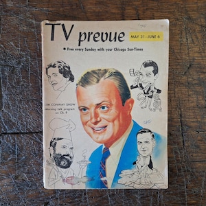 Vintage 1970 TV Prevue Guide Book, 31. Mai bis 6. Juni von Chicago Sun-Times mit Jim Conway