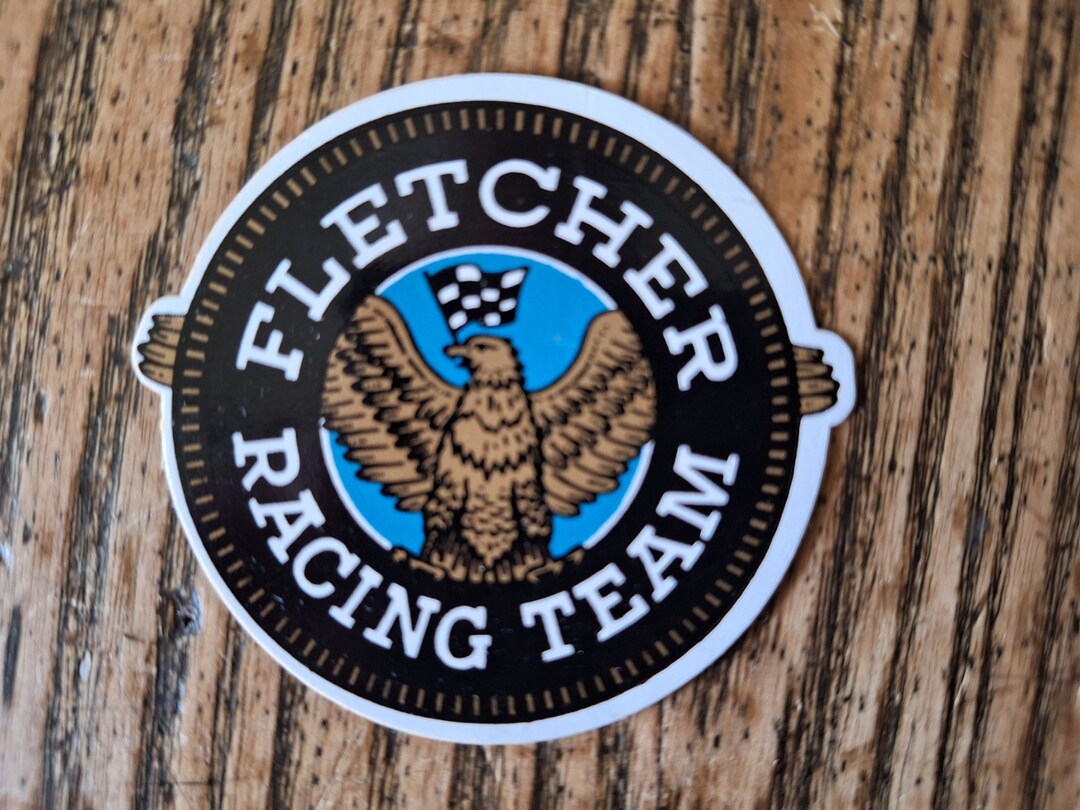 Vintage Fletcher Racing Team Sticker Decal Racing Indy 500 Etsy
