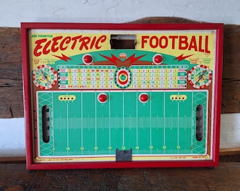 Juego de mesa de fútbol eléctrico Jim Prentice, modelo 77, de la década de 1950