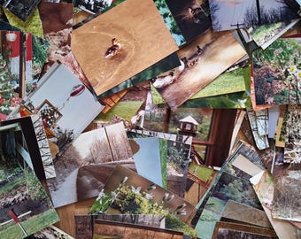 Vintage Color Photos Lots from 80s, 90s & Pre 2005; Ephemeral Scenery Packs of 100 for Scrapbooks and Junk Journaling