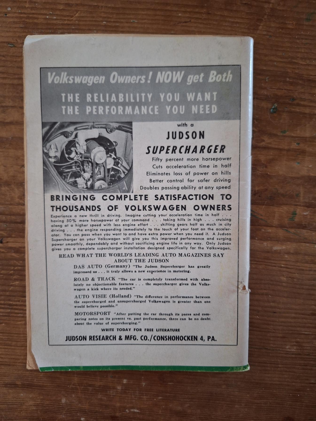 Vintage 1960 Foreign Car Guide Featuring Volkswagen, May Issue; VW
