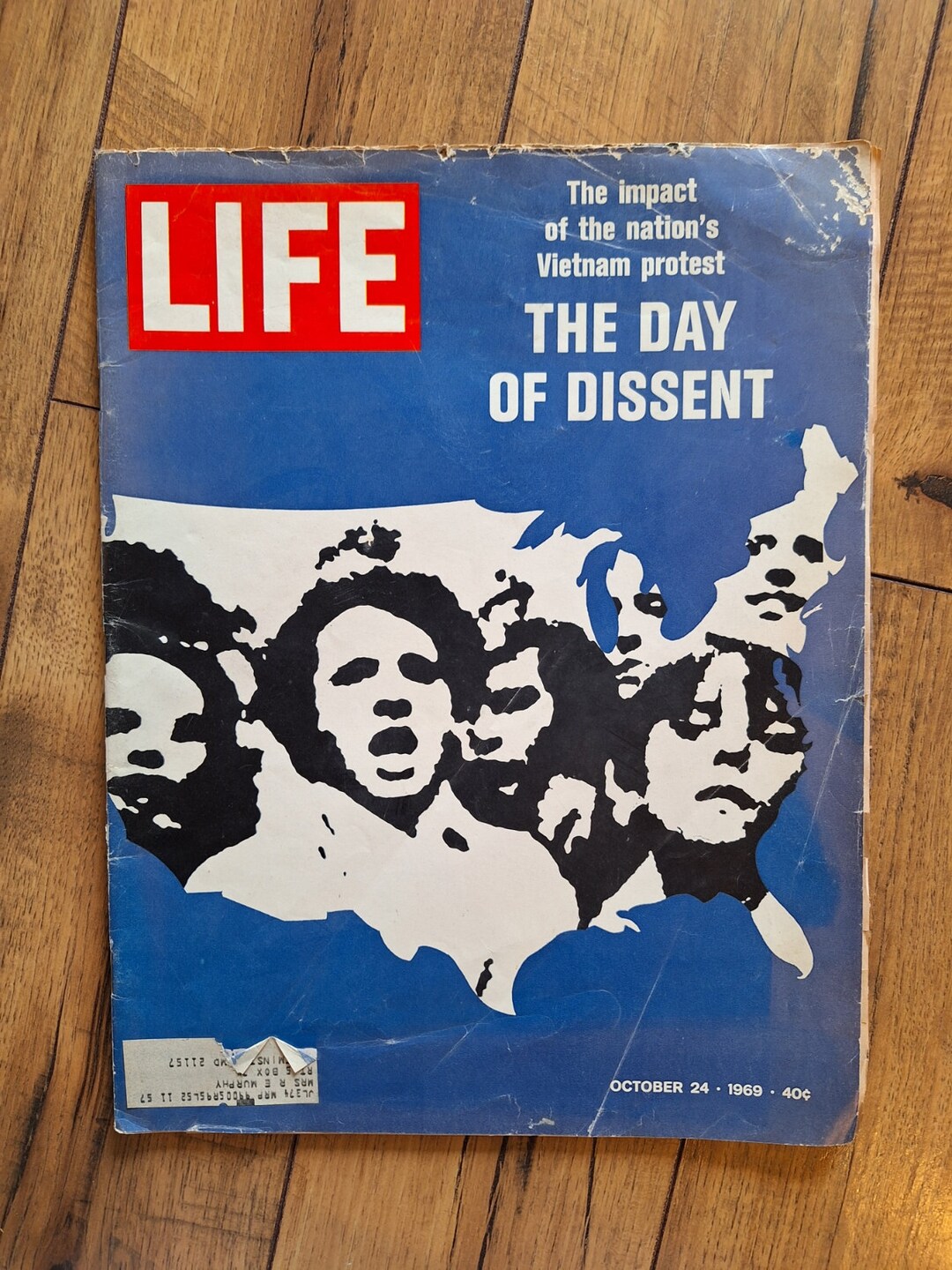 Vintage 1967, October 24, Life Magazine the Day of Dissent Vietnam ...