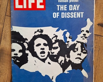 Vintage 1967, October 24, Life Magazine; The Day of Dissent; Vietnam; Heart Transplants; Blind Faith; Bands; US History; Ephemera