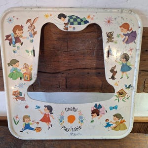 Vintage 1960s Chatty Cathy Play Table -- TOP ONLY