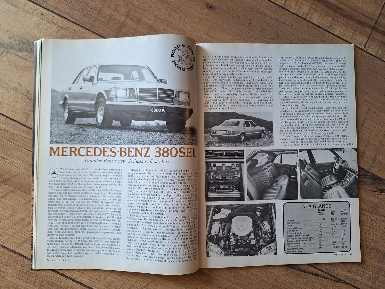 Vintage 1981 Road & Track Magazine, January Issue Grand Prix Pantera ...