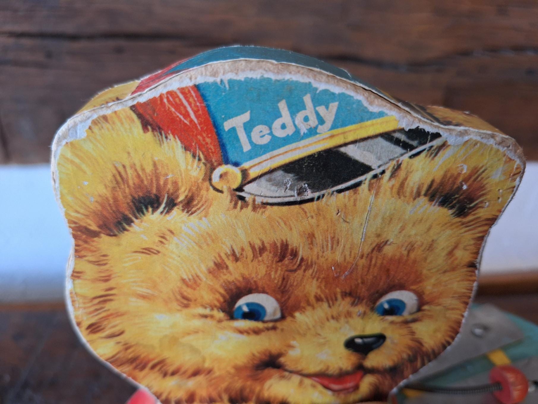 Vintage Fisher Price #741 Teddy Zilo Children's Musical Pull Toy