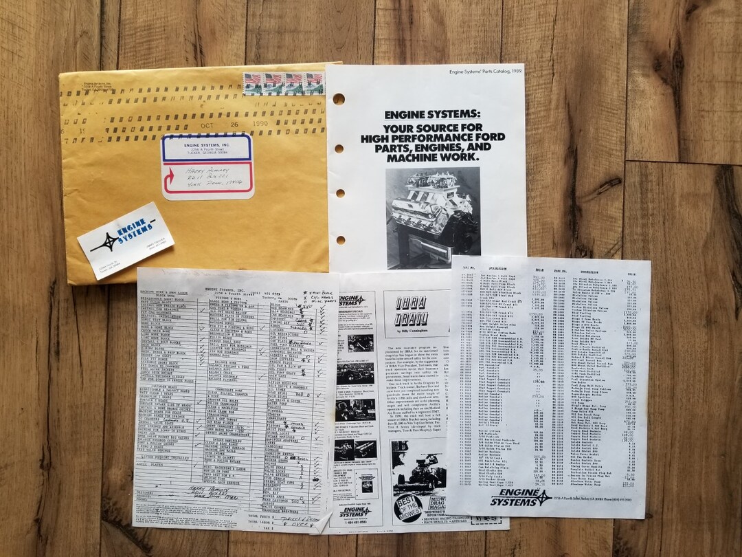 Vintage 1989 Engine Systems' Automotive Parts Catalog; High Performance ...