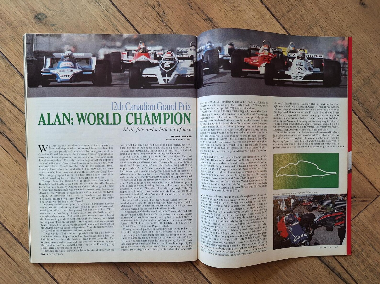 Vintage 1981 Road & Track Magazine, January Issue Grand Prix Pantera ...