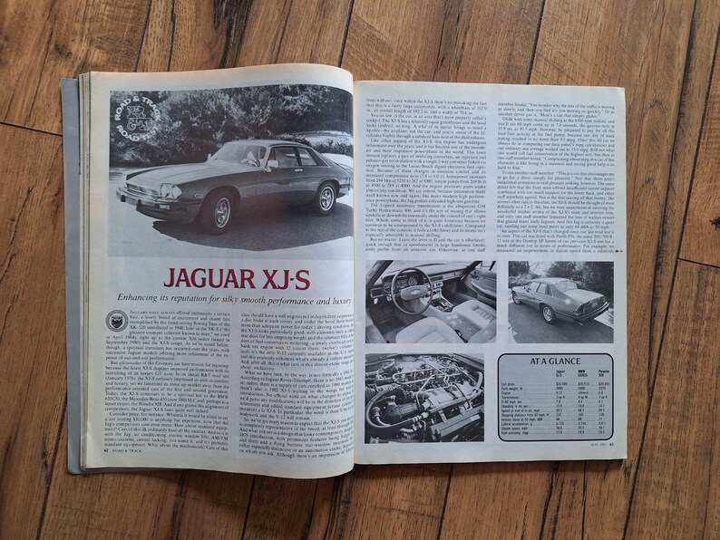 Vintage 1981 Road & Track Magazine, May Issue Hydroplane Racing Pontiac