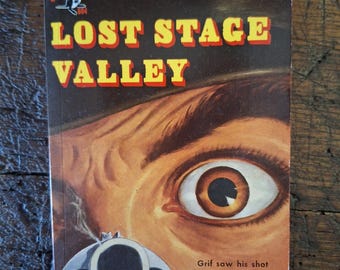 Vintage 1949 Pocket Book Edition of Lost Stage Valley by Frank Bonham; Western Classics; Cowboys; Outlaws; Reading Fiction