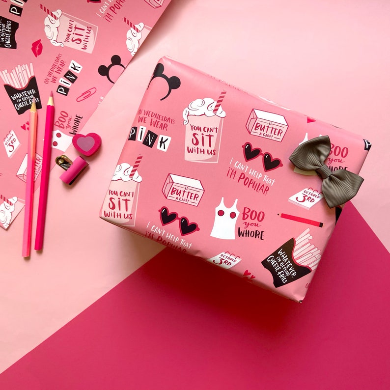 Mean Girls Gift Wrap  Wrapping Paper  Present  Birthday  image 0