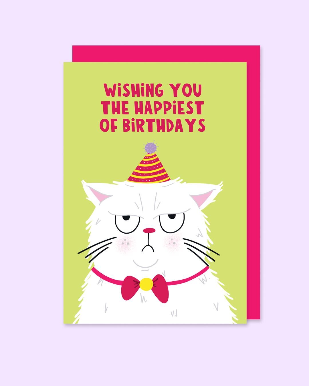 Grumpy Cat Birthday Card - Cats - Happy Birthday - Cute - Funny ...