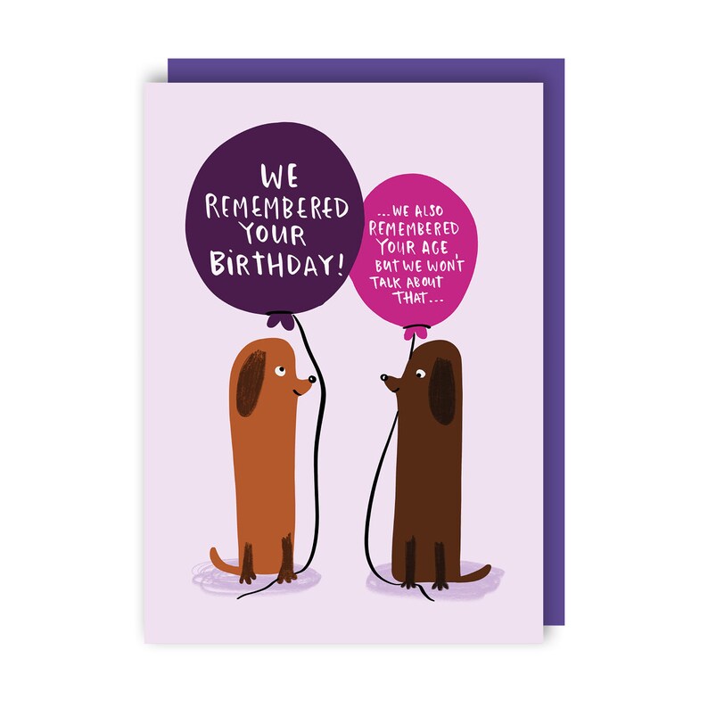 Dachshund Sausage Dog Birthday Card Funny Humour Cute Etsy