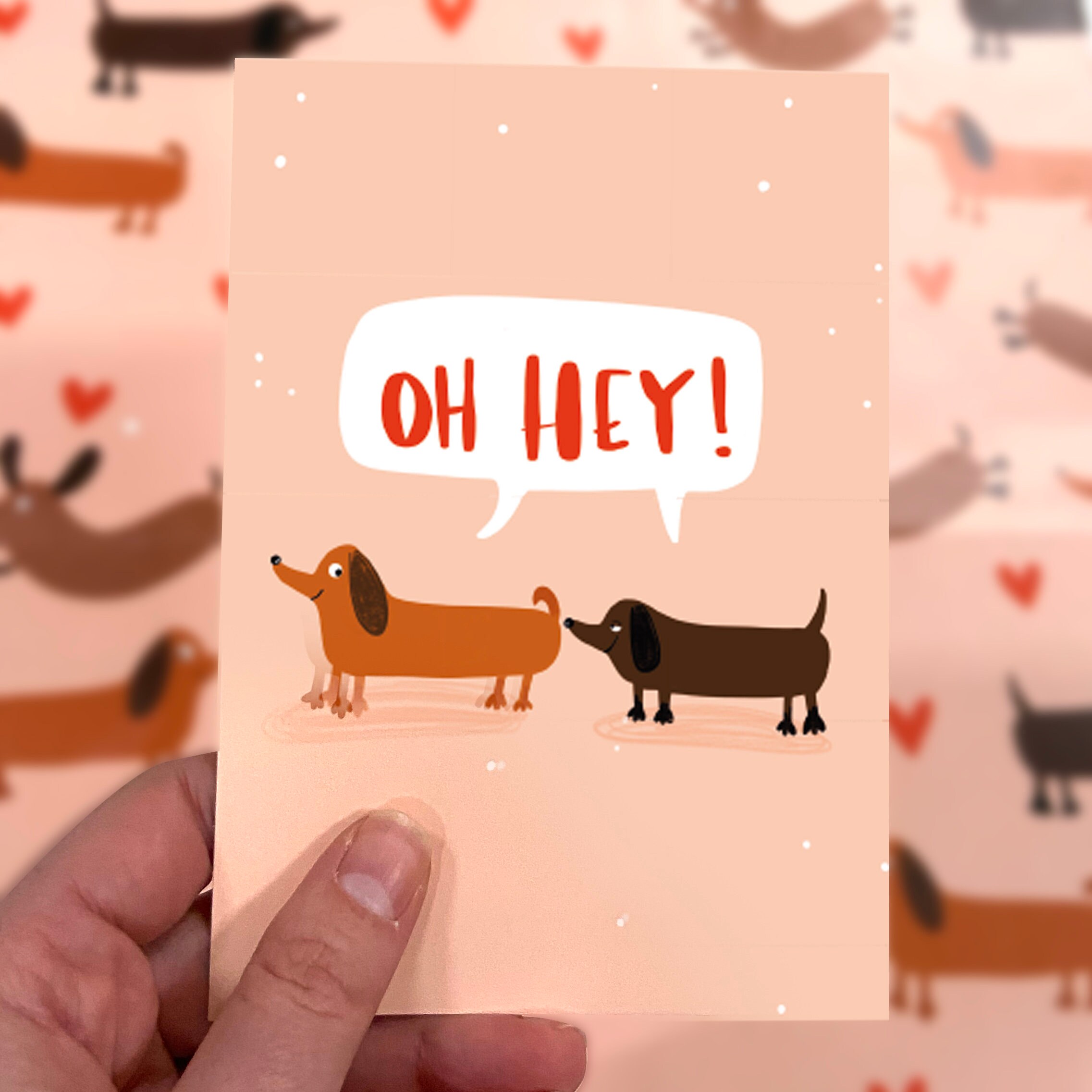 Sausage Dog Inspirational Postcard Motivational Positive Etsy